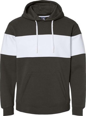 J. America Varsity Fleece Colorblocked Hooded Sweatshirt