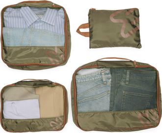 Mytagalongs Max Set of 4 Packing Cubes in Hunter/Mocha at Nordstrom Rack