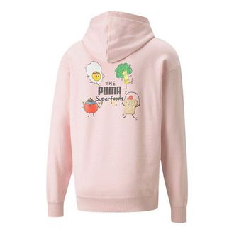 Puma Club Graphic Living Series Funny Printing Knit Sports Pink Red 533198-36