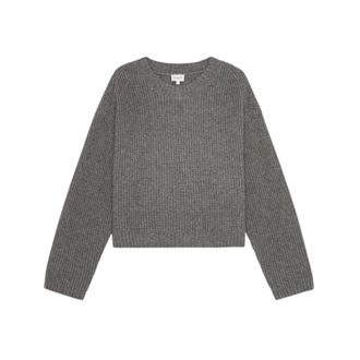 Birgitte Herskind Truien & Vesten, Dames, Grijs, M, Gebreide blouse voor vrouwen