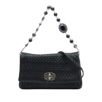 Miu Miu unisex, Pre-owned, Zwart, Maat: ONE Size Leer