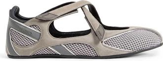 The Attico Floor 01 Ballerina Flat - Dames - Ballerinas - Grijs - 40 EU - Leer - Schoenen