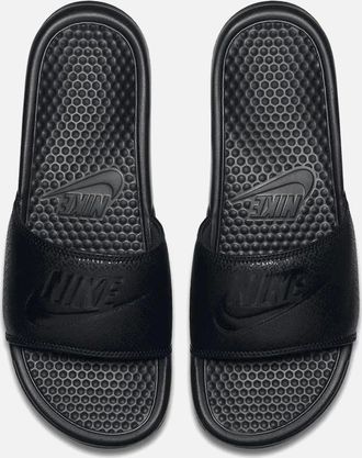 Nike Mens Nike JDI Mens Black Sliders - Black/Black - Size: UK12