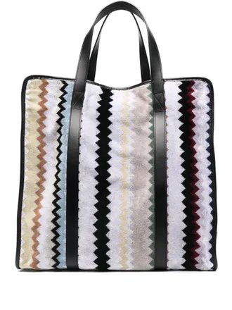 Missoni Shopper met zigzag patroon - Grijs