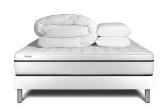VITALIT Pack colch&oacute;n blanco espuma viscoel&aacute;stica 180 x 200