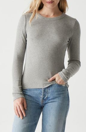 Michael Stars Zola Long Sleeve T-Shirt in Heather Grey at Nordstrom, Size X-Small