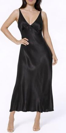 Bebe Crepe V-Neck Maxi Dress in Black at Nordstrom Rack, Size X-Large