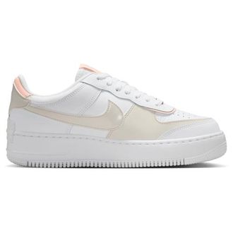Nike Womens Air Force 1 Shadow - Shoes White/Washed Coral/Lt Orewood Brown Size 10.0