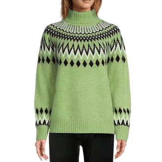 Generic Ladies Presents TodayS Deals Winter Jumpers for Women UK Womens Knitted Print Retro Sweater Casual Loose Crewneck Long Sleeve Lightweight Cropped Chri