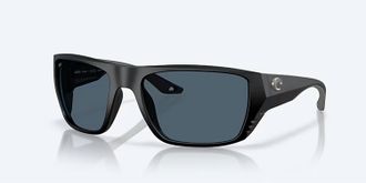 Costa Unisex Finlet Polarized Sunglasses In Matte Black Gray