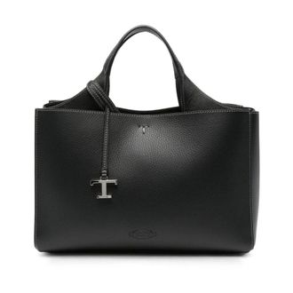 Tod's Tassen, Dames, Zwart, ONE Size, Tijdloze Leren Tote