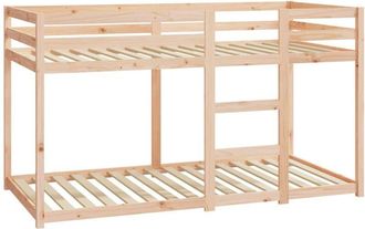 vidaXL Bunk Bed without Mattress 90x190 cm Single Solid Wood Pine Vidaxl