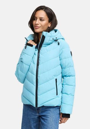 Schott NYC Damen Clarew Jacke – Glänzende Daunenjacke Aus Nylon