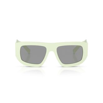 Prada 0pr D04su Matte Acetate Rectangular Sunglasses