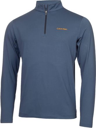 Calvin Klein Mens Newport Half Zip Sweater - Engine Blue - S