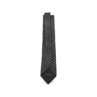 Tom Ford Silk Polka-Dot Necktie - Gray