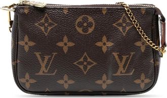 Louis Vuitton 2019 Monogram Mini Pochette Accessoires handtas - Bruin