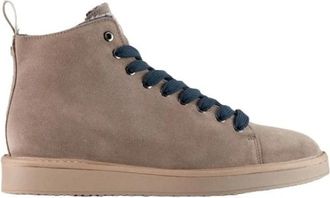 Panchic Su&egrave;de Walnoot Enkellaars - Heren - Veterlaarzen - Beige - 42 EU - Su&egrave;de - Schoenen
