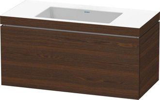 Duravit Lavamanos Duravit L-cube Con Base Mural, 100x48 Cm, 1 Caj&oacute;n, Sin
