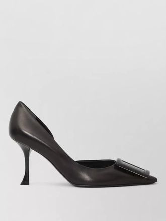Roger Vivier leather pointed-toe dorsay pumps