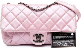 Chanel Hobo Bags - 2016-2017 Medium Quilted Metallic Calfskin Coco Pl - Gr. unisize - in Rosa - für Damen