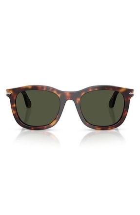 Persol 52mm Phantos Sunglasses in Havana /Green at Nordstrom