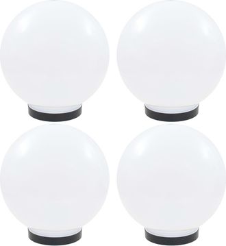vidaXL Vidaxl - L&aacute;mparas De Bola Led 4 Unidades Esf&eacute;ricas Pmma 25 Cm