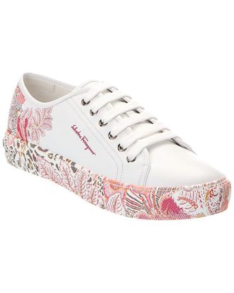 Ferragamo Borg Cubic Leather Sneaker