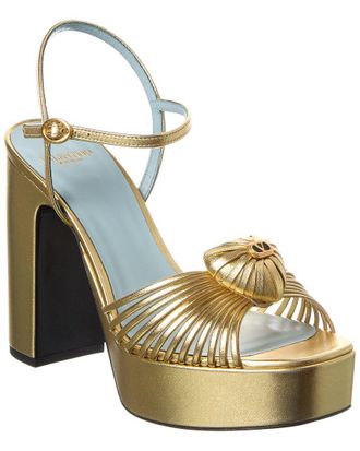 Valentino Royal Heart 115 Leather Platform Sandal