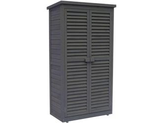 Habitat & Jardin Mueble de jard&iacute;n de madera antracita 87 x 46 x 160 cm