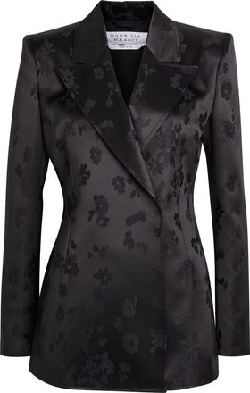 Gabriela Hearst Aleah Floral-jacquard Blazer - Black - 44 (UK12 / M)