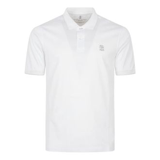 Brunello Cucinelli Brunello Cucinelli, Polo Shirts, male, White, Size: XL Brunello Cucinelli T-shirts and Polos