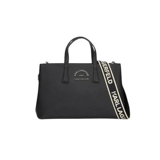 Karl Lagerfeld Tassen, Dames, Zwart, ONE Size, Leer, K/Rue St Guillaume Handtas