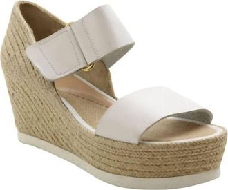 Andr&eacute; Assous Womens Gretta Platform Wedge Sandal In White/natural