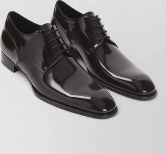 Saint Laurent lindon 25 lace up calf leather
