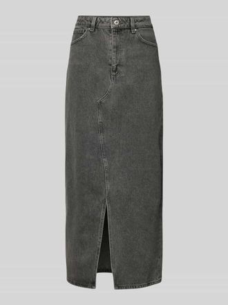 Jake*s Casual Jeansrock mit 5-Pocket-Design in Mittelgrau, Größe 36