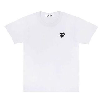 Comme Des Gar&ccedil;ons (WMNS) COMME des GARCONS PLAY FW25 Black Heart T-Shirt White AZ-T063-051-2