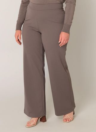 Base Level Curvy Treggings BASE LEVEL CURVY Arah, Damen, Gr. 44, L&auml;nge 32, grau (schwarz taupe), Web, Obermaterial: 97% Polyester, 3% Elasthan, unifarben, loose fit ex