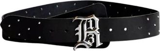 R13 Mini Dome Studs Belt - Dames - Riemen - Zwart - M/L - Accessoires