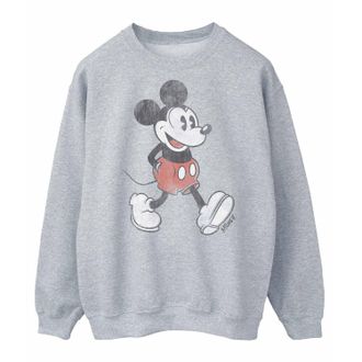 Disney Heren Wandelend Mickey Mouse Sweatshirt (Sportgrijs)