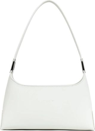 Lancaster Suave Ace Medium Handtas met Rits - Dames - Schoudertassen - Wit - ONE Size - Leer - Tassen