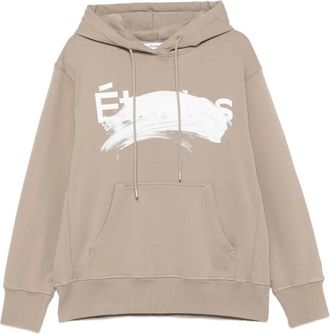 Études Studio Felpa con effetto vernice e cappuccio - Marrone