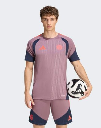 adidas Fc bayern maglia da allenamento 26/27 cup in shadow fig / legend ink-Viola