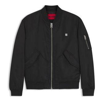 HUGO BOSS Jassen, Heren, Zwart, S, Wol, Badam 2611 Bomberjack