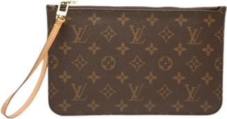 Louis Vuitton Pre-owned Monogram Pouch - Dames - Pre-owned - Bruin - Maat: ONE Size Leer