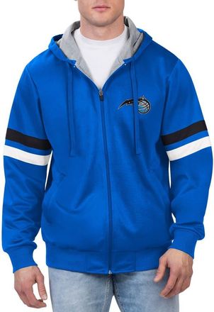 G-III Sports by Carl Banks Mens G-III Sports by Carl Banks Blue Orlando Magic Contender Full-Zip Hoodie Jacket at Nordstrom, Size Large