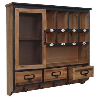 Hhg [nunca Usado] Estanter&iacute;a De Pared Hhg-705, Estanter&iacute;a Colgante, Estanter&iacute;a Suspendida, Perchero, Caj&oacute;n, Compartimento De Almacenamiento, Ganchos, Esti