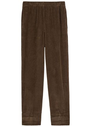 American Vintage Padow Straight-leg Corduroy Trousers - Dark Brown - S (UK8-10 / S)