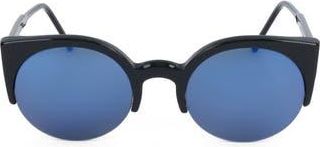 Retro Superfuture 48mm Cat Eye Sunglasses in Black at Nordstrom Rack