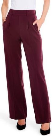 Nic+Zoe Avenue Pleated Wide Leg Pants in Redwood at Nordstrom Rack, Size 14
